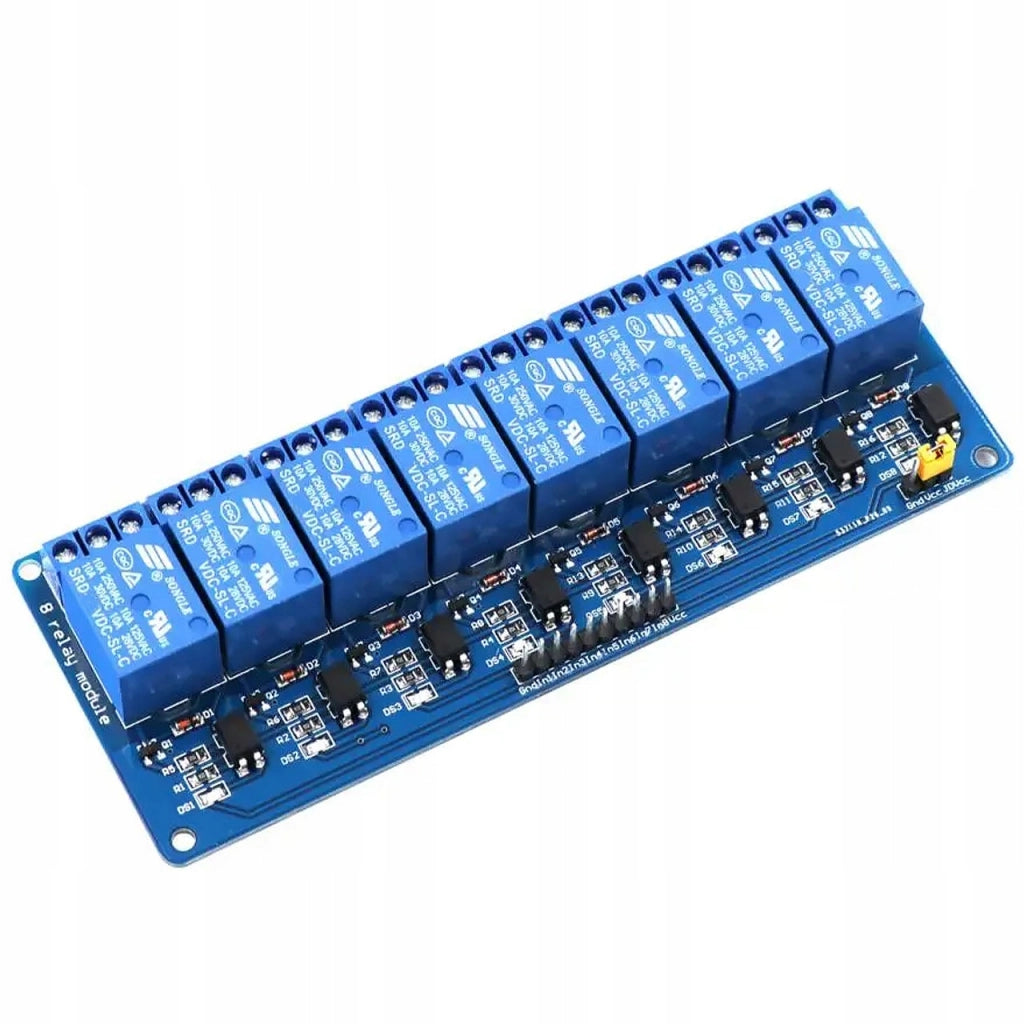 Modulo Relè 8 Canali 12V per Arduino – Alta Qualità, Isolamento Ottico | Dimensioni 137x57x19 mm, 10A