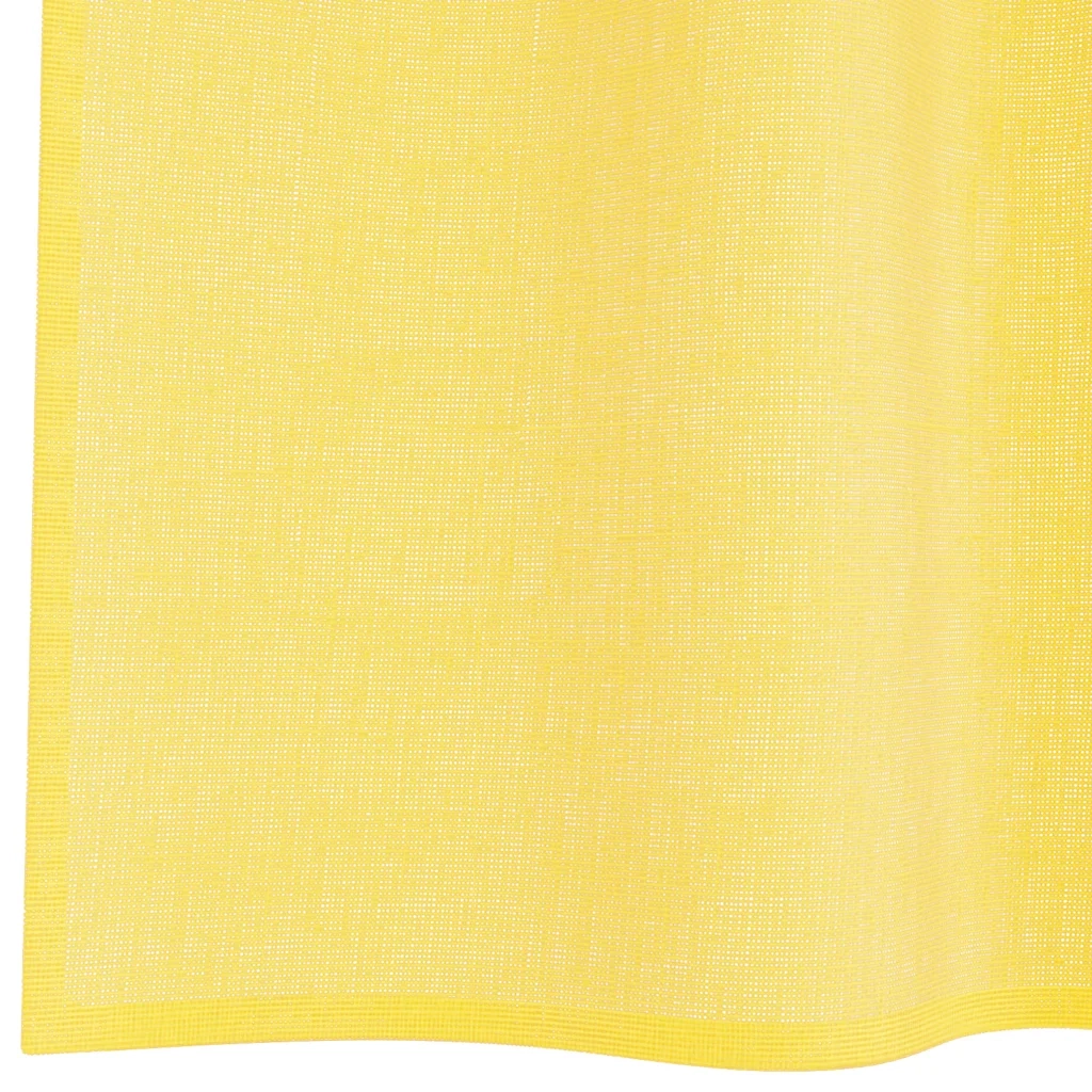 vidaXL Tende in Voile con Passanti 2 pz Giallo 140x140 cm