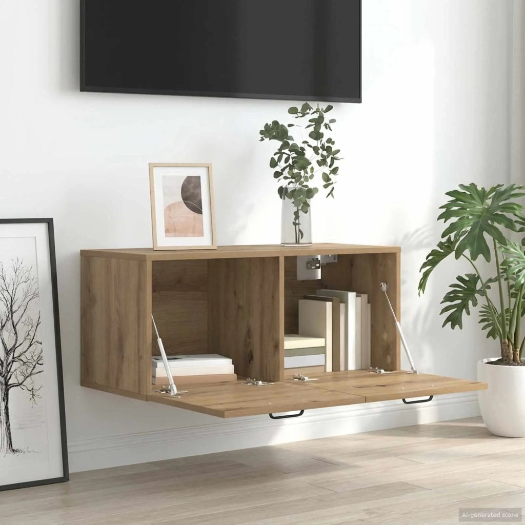 Armadietto a muro A parete Rovere artigianale 80 x 36,5 x 35 cm 8009818