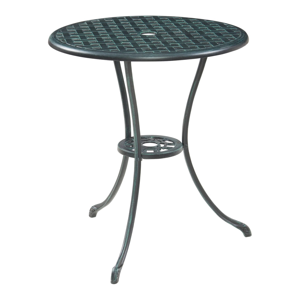 Set da bistrot da giardino grigio scuro con patina verde 03_0011360