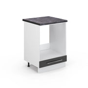 Mobile per forno da incasso Fame-Line Antracite lucido/Bianco 60 cm, PL Antracite Vicco