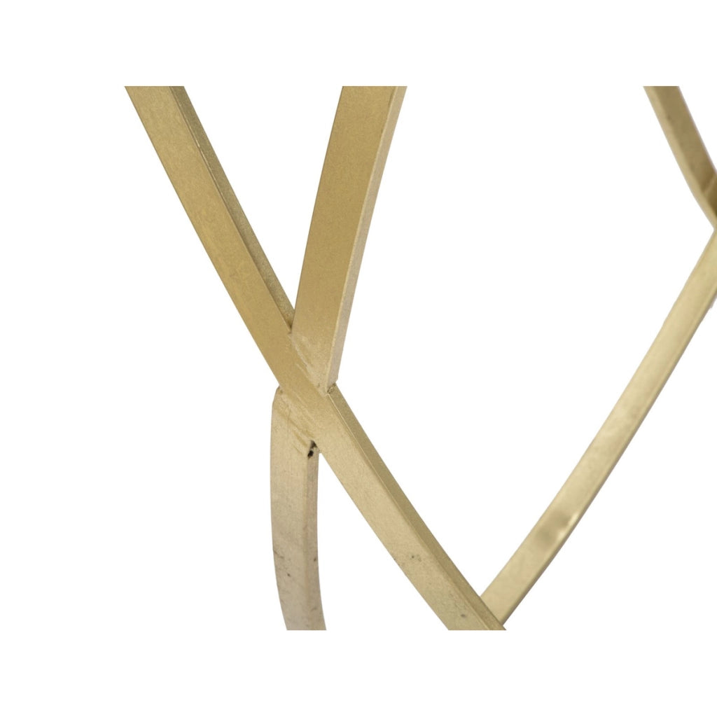 Tavolo Consolle VKH620, Oro, Metallo, 120x40x79 cm