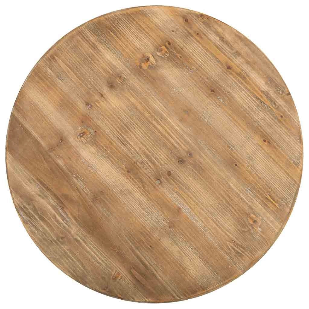 Tavolino in legno con finitura bianco anticato 80x80x47h cm