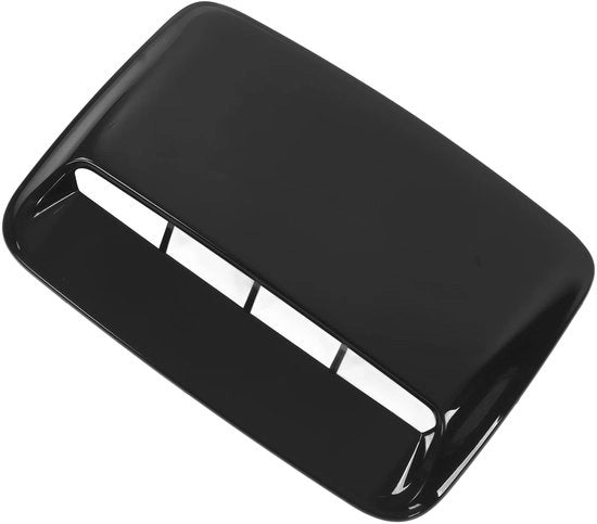 Capotto motore Scarico d'aria Luccicante Nero - Accessori auto universali - Resistente al calore - Installazione semplice - Materiale ABS premium - Dimensioni 40x28cm - Accessori auto