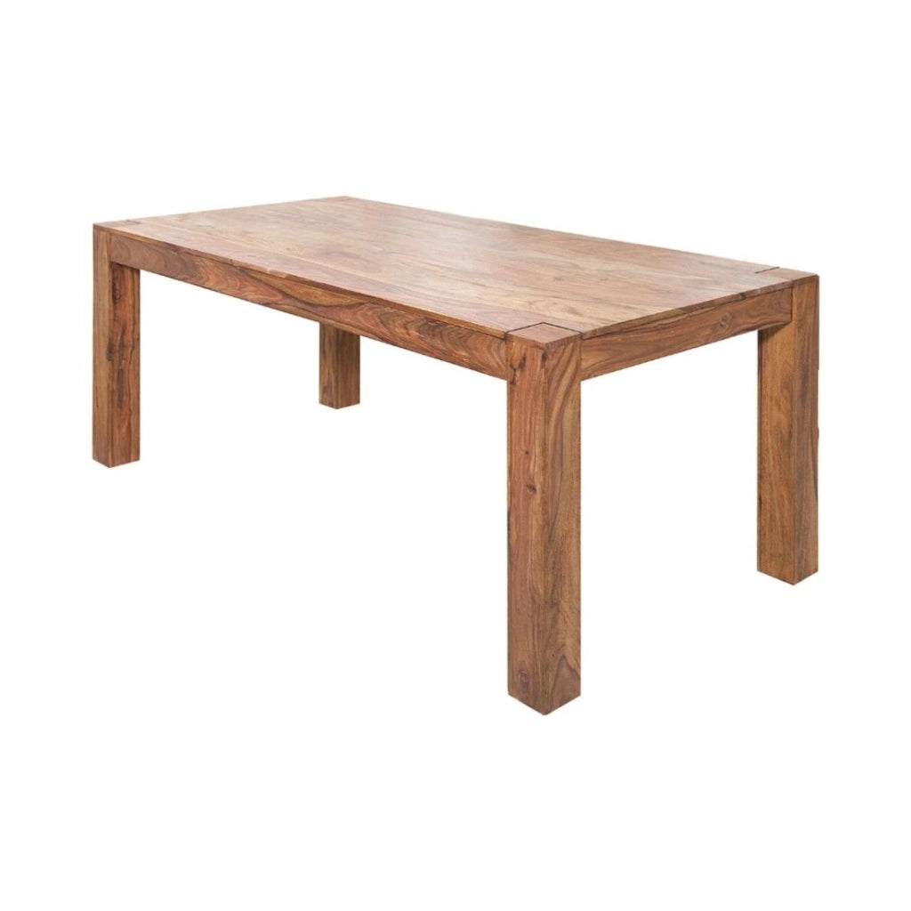 Tavolo da pranzo ORBO 160 cm – Tavolo in legno massiccio di Sheesham verniciato