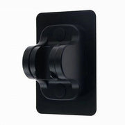 Trade Shop - Supporto Per Soffione Doccia Adesivo Angolo Regolabile Parete Staffa Nero 87138 -