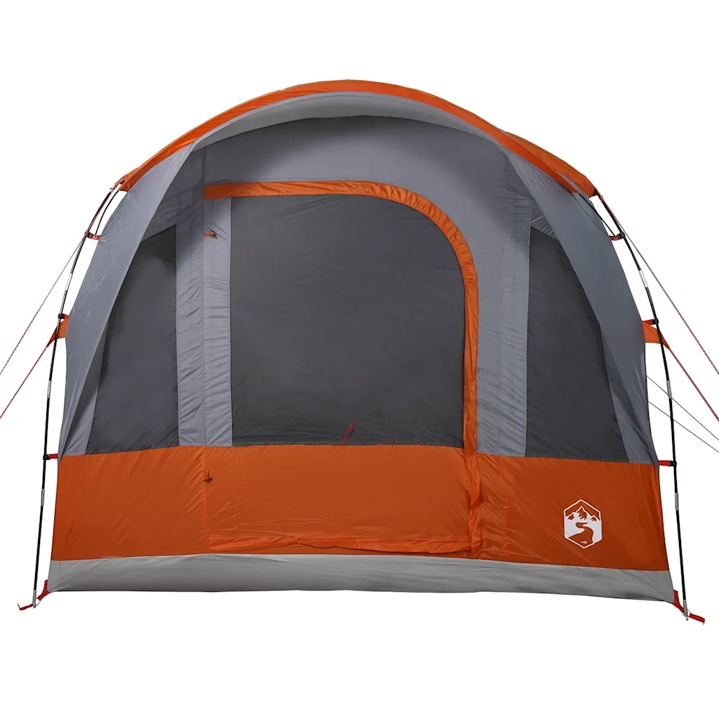 Tenda da Campeggio a Tunnel per 3 Persone Grigio e Arancione 94624