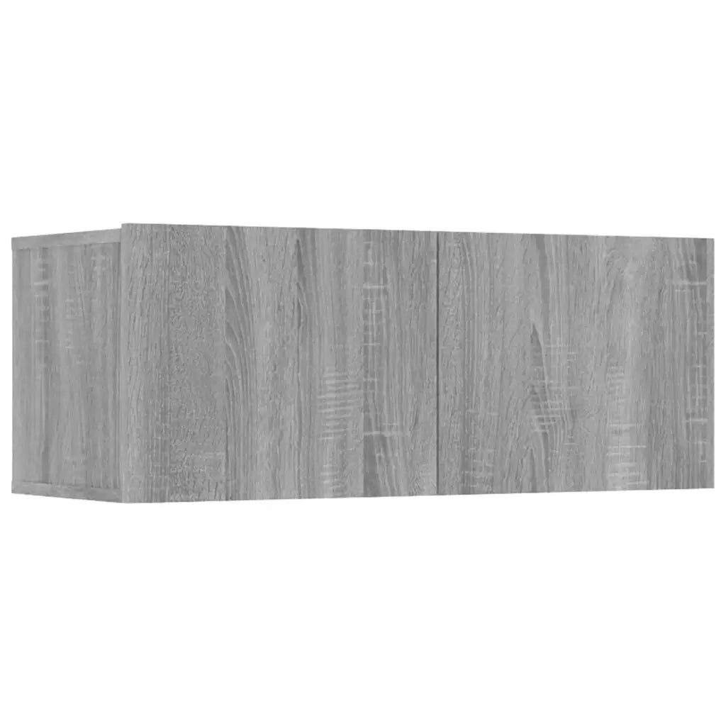 Set Mobili Porta TV 8pz Grigio Sonoma in Legno Multistrato 3114236