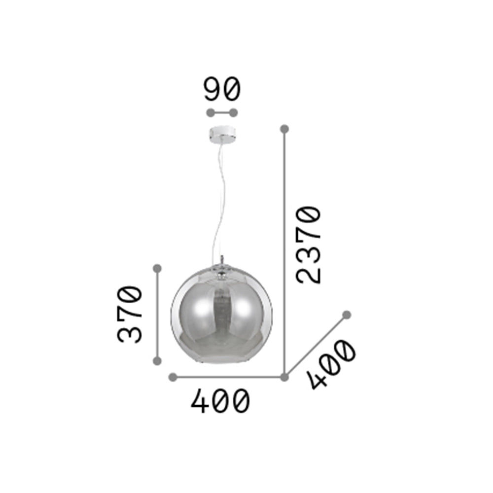 Sospensione Moderna Nemo Metallo Rame 1 Luce E27 D40Cm