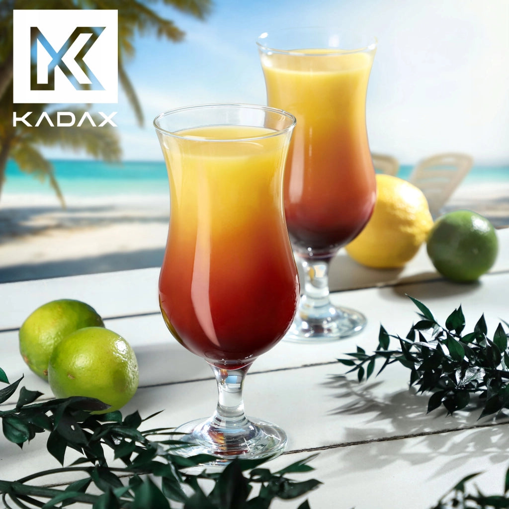 Set di 6 bicchieri KADAX da 460 ml per bevande, birra, succhi di frutta.