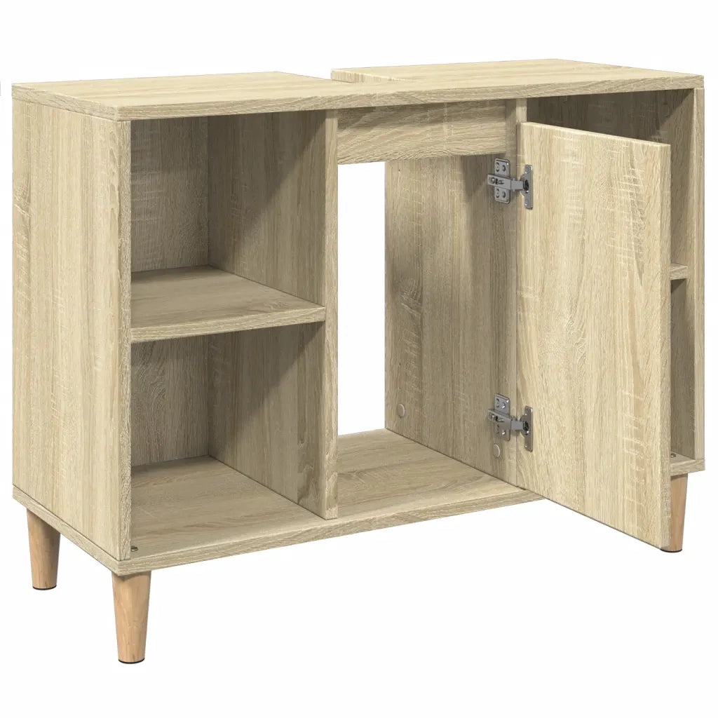 Mobile da Bagno Rovere Sonoma 80x33x60 cm in Legno Multistrato 857131