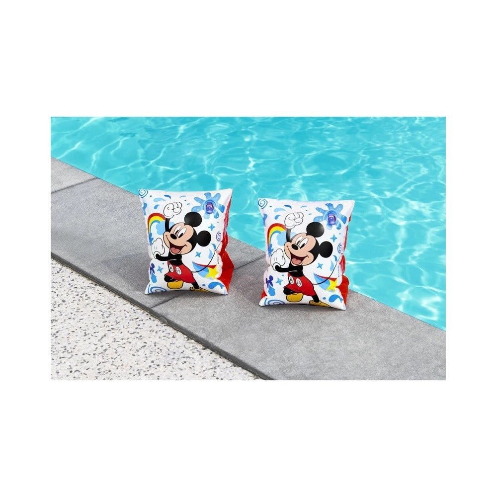 Trade Shop - Braccioli Topolino Mickey E Gli Amici Del Rally 23x15cm Bambini 3-6 Anni 91002 -