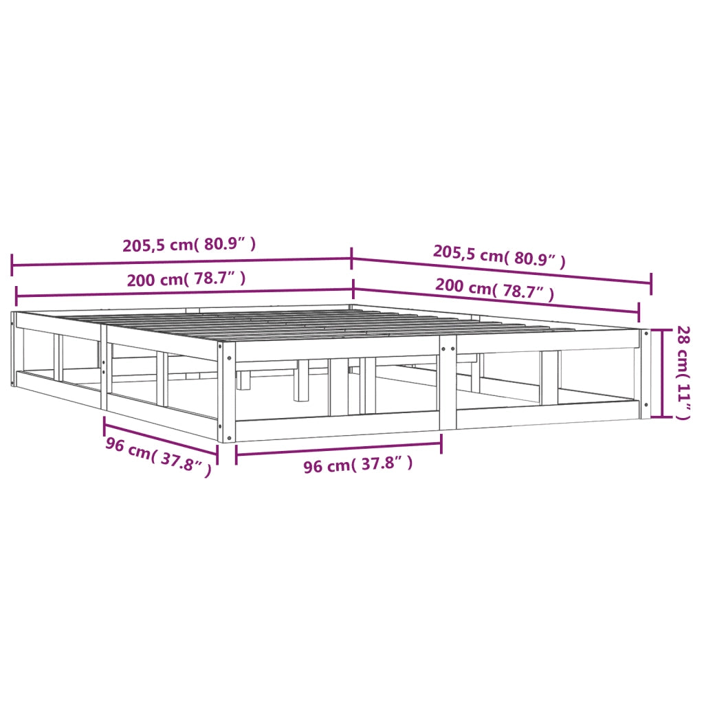 Giroletto 200x200 cm in Legno Massello cod mxl 62976