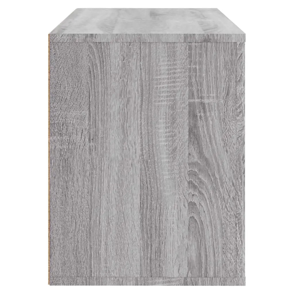 Scarpiera-Scaffale per scarpe Grigio Sonoma 80x35x45 cm in Legno Multistrato