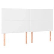 Testiera | Testata Bianca 160x5x118/128 cm in Similpelle