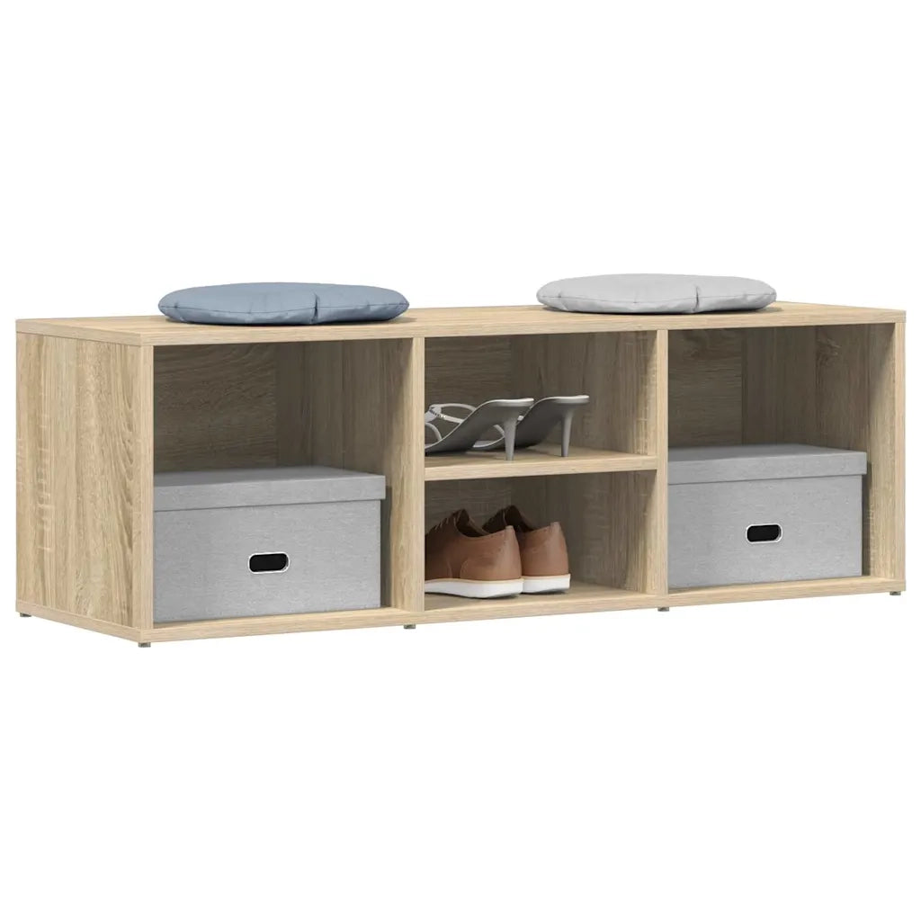 Panca Porta Scarpe Rovere Sonoma 105x35x35 cm Legno Multistrato 804466