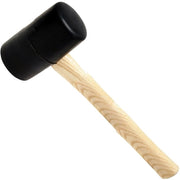 Trade Shop - Martello Mazzuolo In Gomma Da 500g Con Manico In Legno Per Rimuovere Ammaccatura -