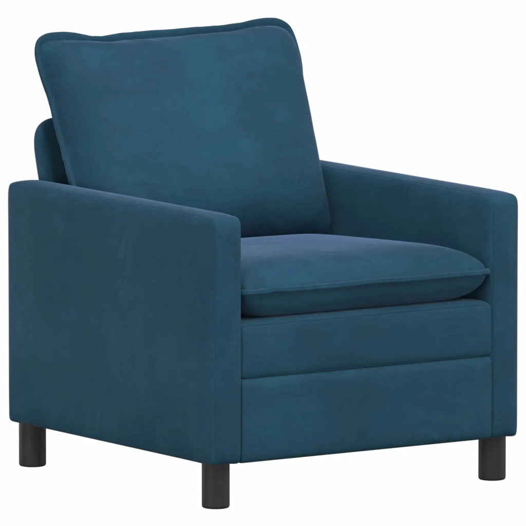 Set di divani 2 pz Blu Velluto 3417033