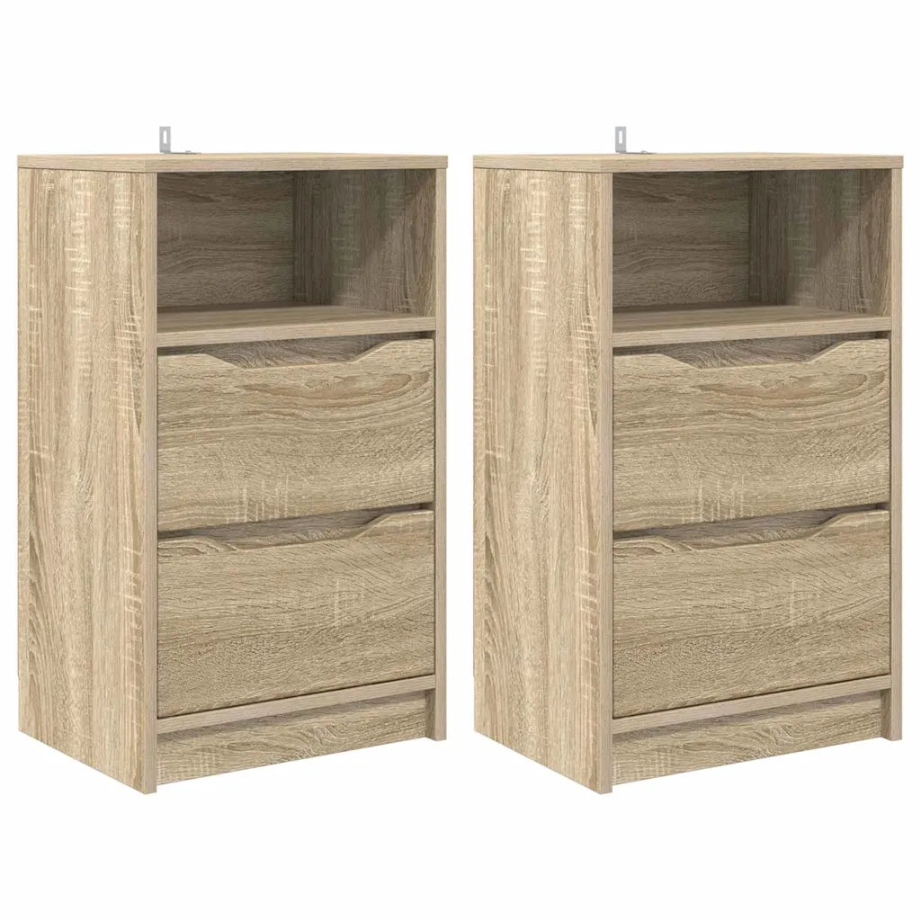 Comodini 2 pcs Rovere Sonoma 40 x 30 x 467 cm Legno multistrato 888912