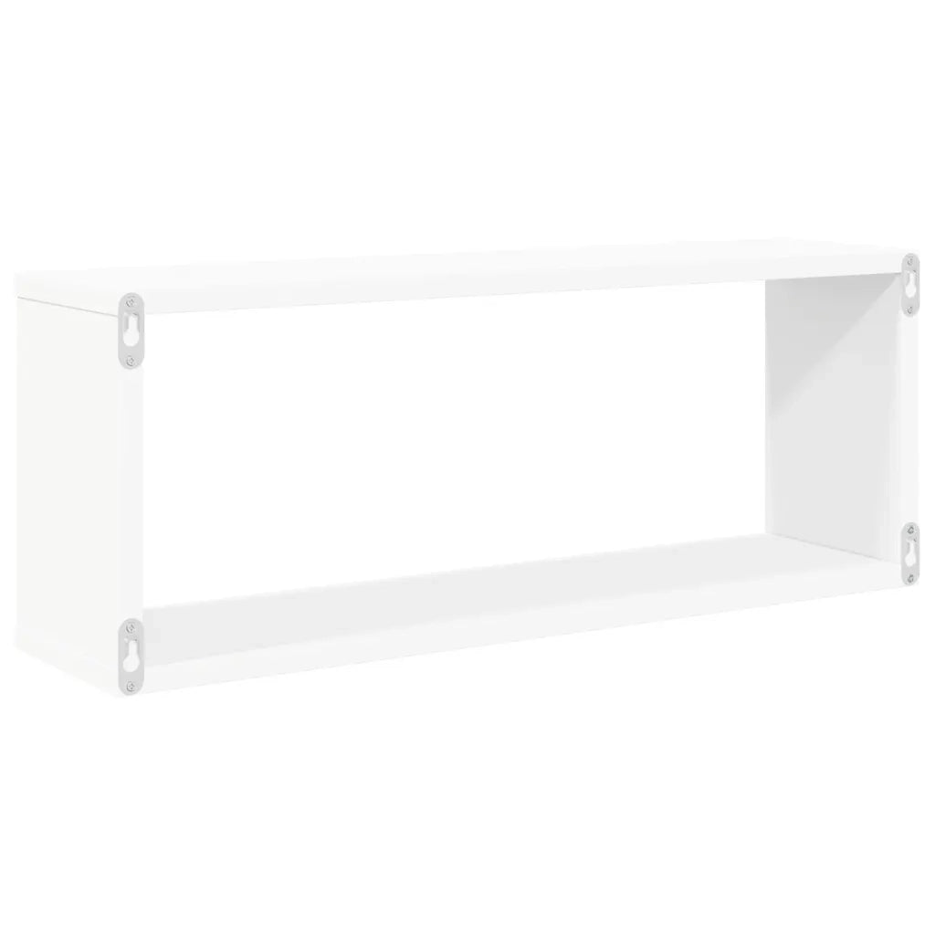 Mensole Parete a Cubo 6 pz Bianche 60x15x23 cm Truciolato cod mxl 33692