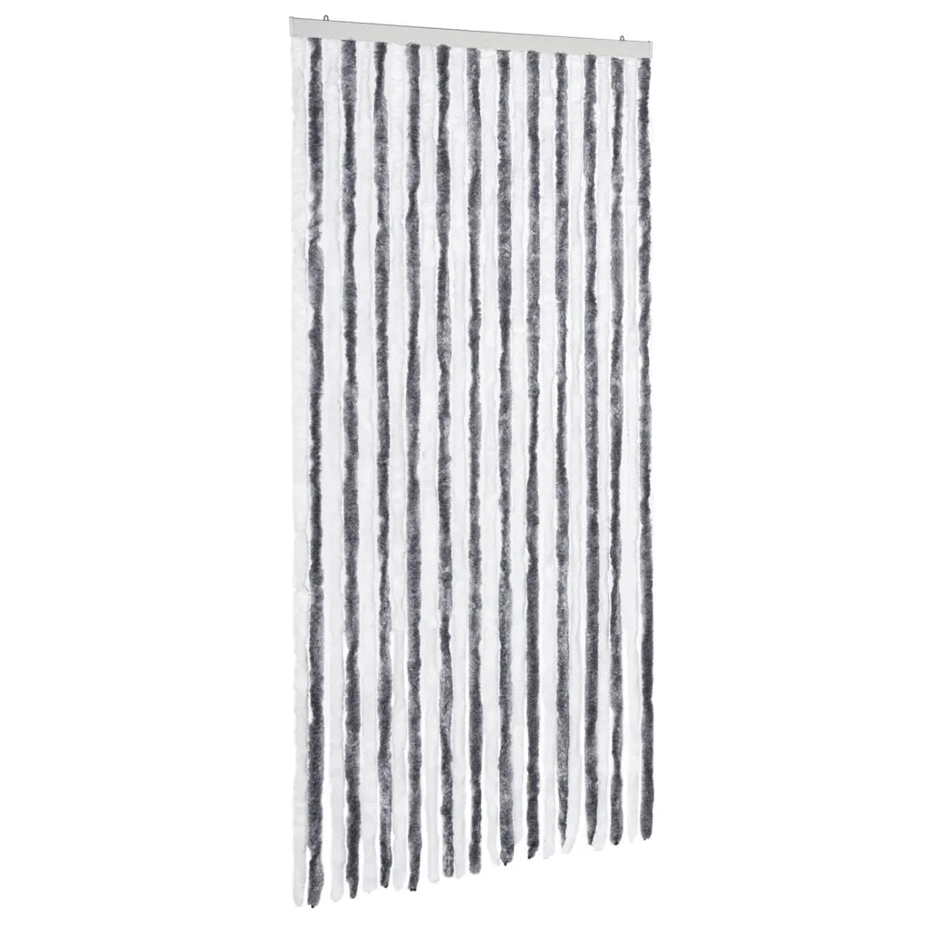 Zanzariera Grigio e Bianco 100x220 cm Ciniglia CFW3574178