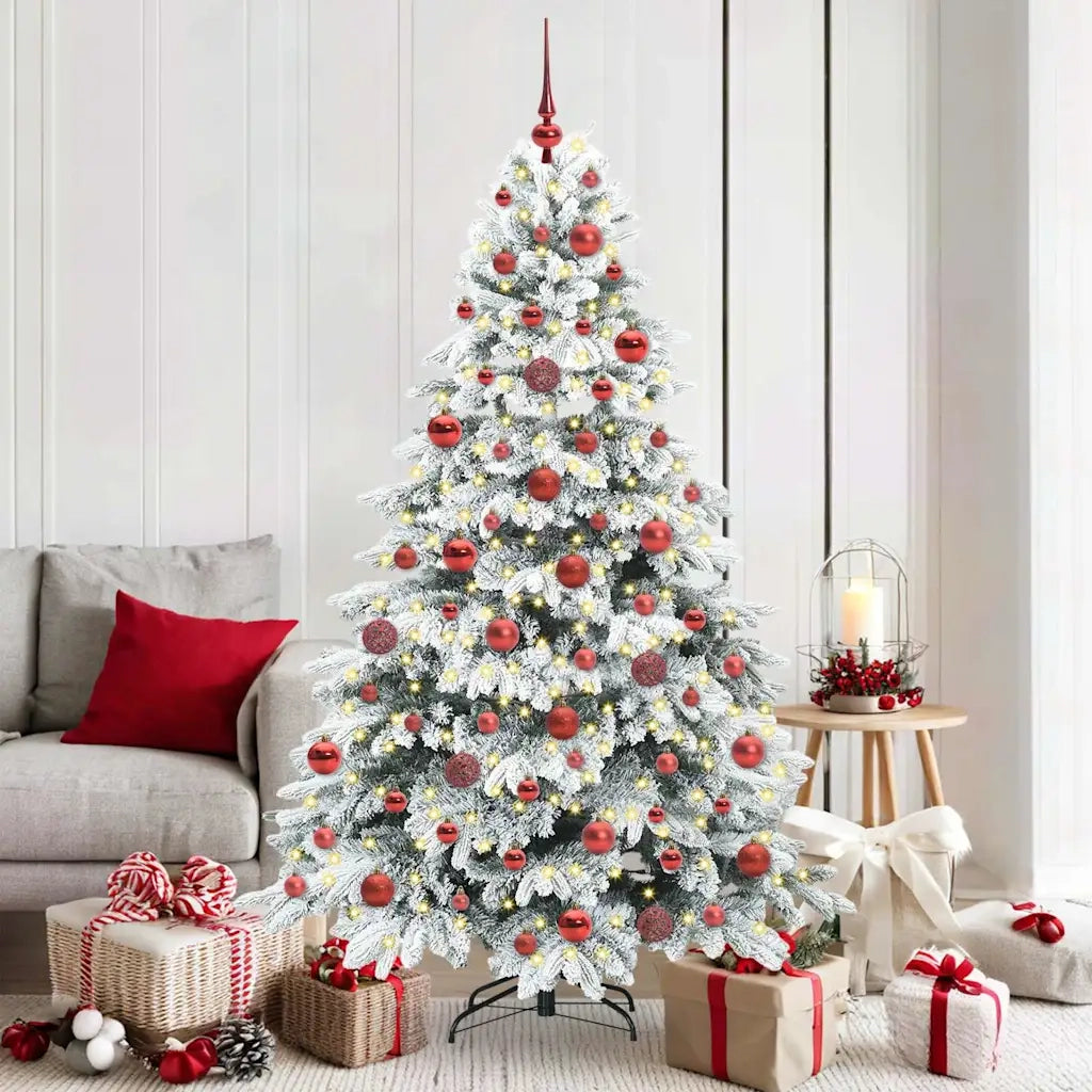 Albero di Natale artificiale con 300 LED Bianco 180 cm PE e PVC 3397614