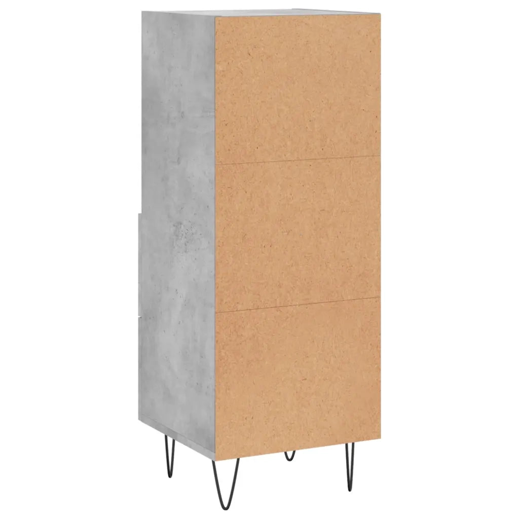 Credenza-Buffet-Armadio da cucina Grigio Cemento 34,5x34x90 cm in Legno Multistrato 358095