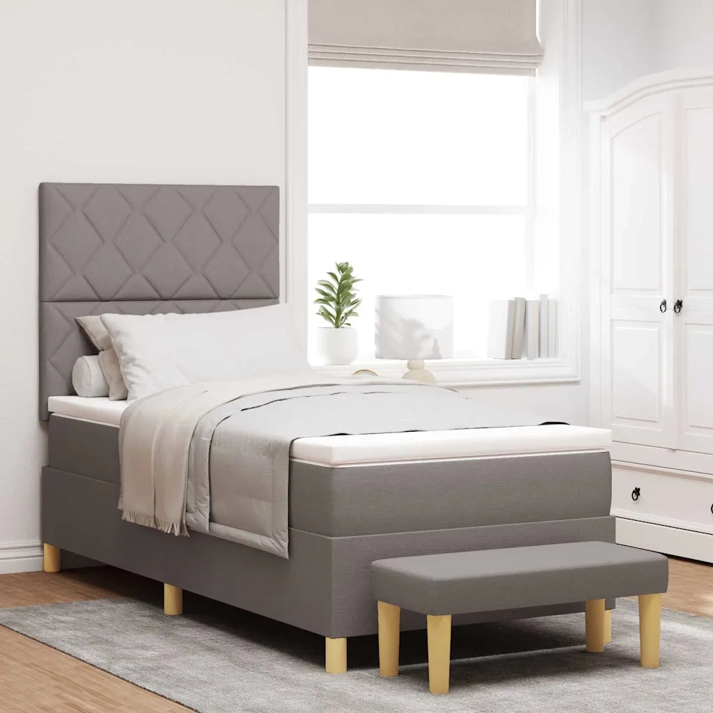 Letto a molle con materasso Talpa 90 x 200 cm Tessuto 3344349