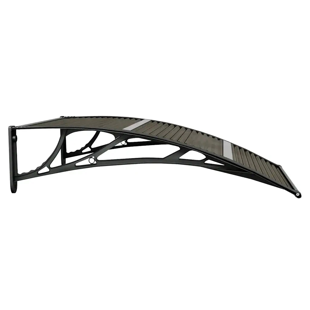 Pensilina per porta nera 100x75 cm in policarbonato CFW9124780