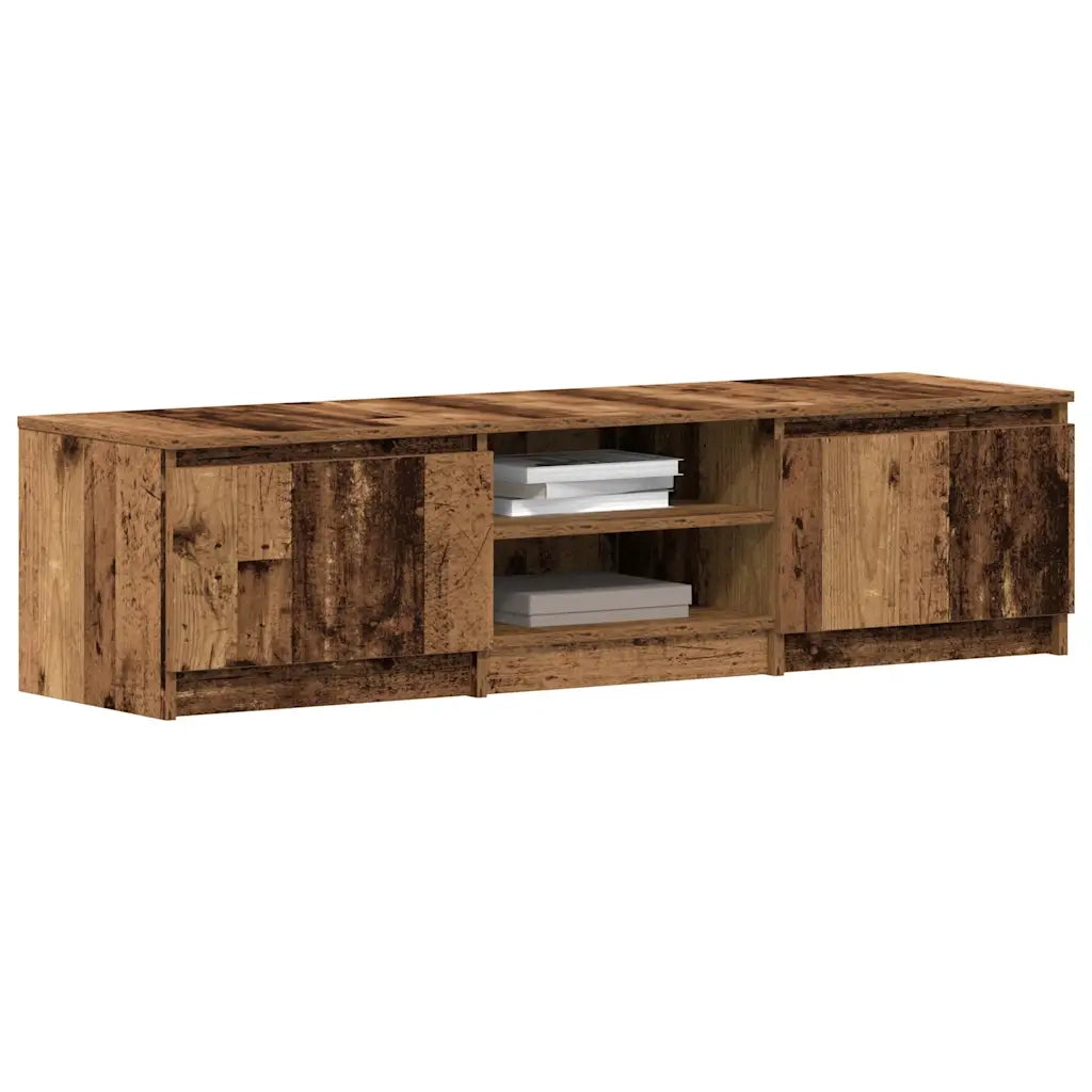 Mobile TV Legno Antico 140x40x36 cm in Legno Multistrato 861138