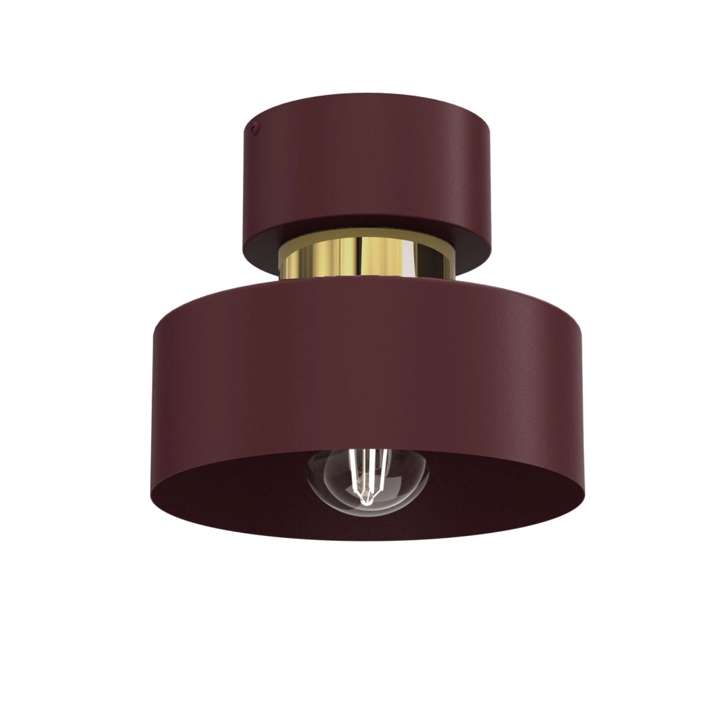 Lampada da soffitto Marti 1xE27 bordeaux oro Luminex