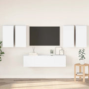 Set Mobile TV 6 pz Bianco in Truciolato cod mxl 33888
