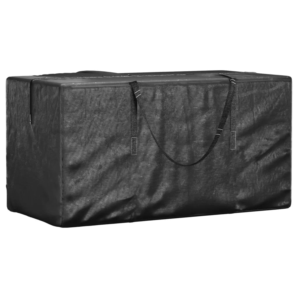 Borse Porta Cuscini Giardino 2 pz Nere 150x75x75 cm Polietilene CFW1085999