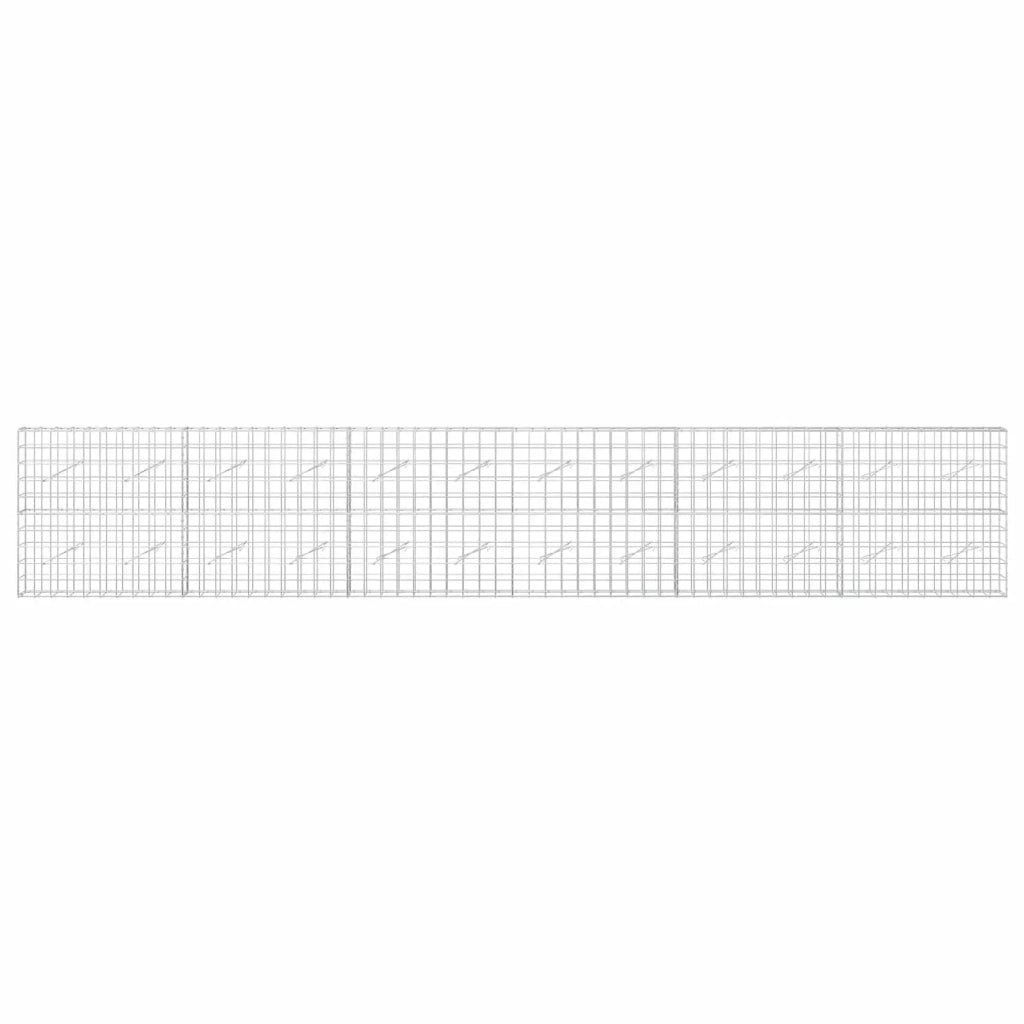Gabione con Filo da 5 mm e Rete da 10x10 cm 600x10x100 cm 3464934