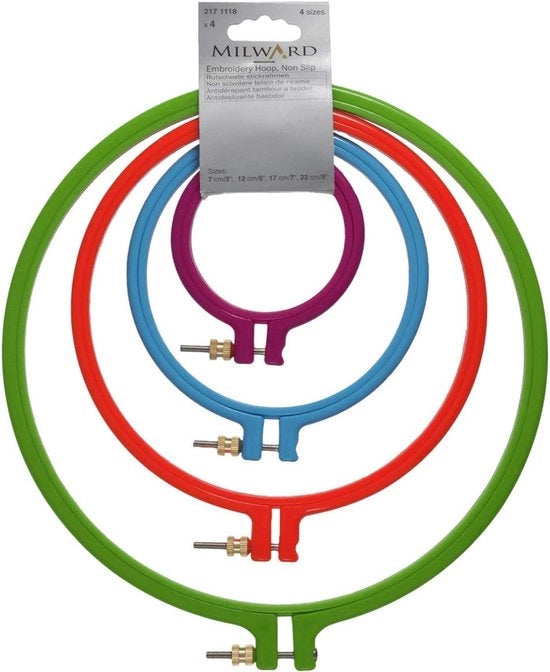 Set di cucito per cerchio - 4 misure - versatile - ordinato