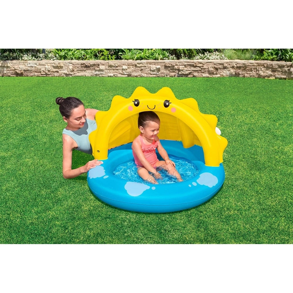 Trade Shop - Piscina Gonfiabile Per Bambini + 2 Anni Sunny Days 101x97x71cm Con Copertura 52637 -