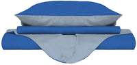 Copripiumino con Sacco e Federe Doubleface Royal/Azzurro 1 Piazza e Mezzo