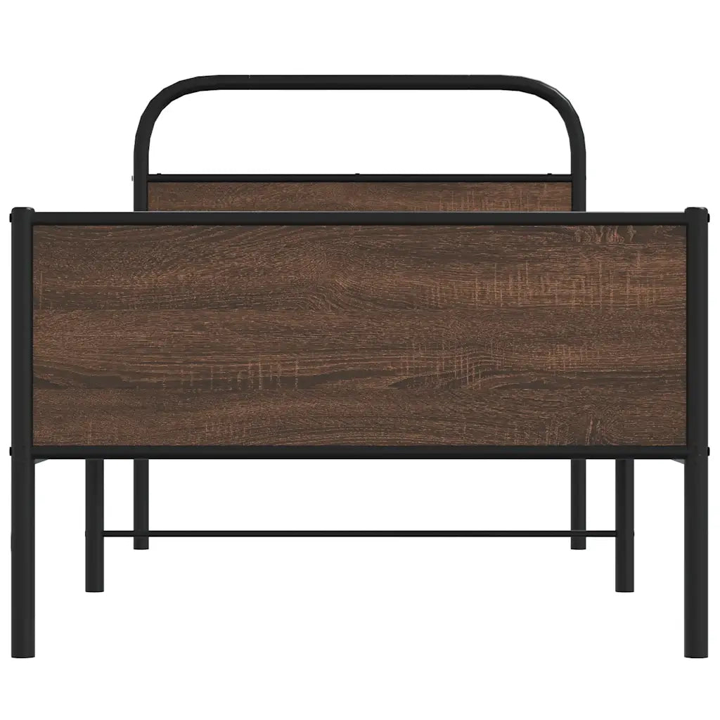 Giroletto senza Materasso Rovere Marrone 90x200cm in Truciolato 4100493