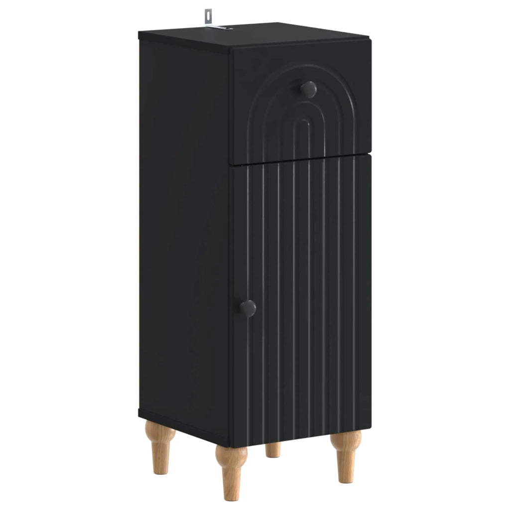 Set di armadietti da bagno in 3 pezzi ALKMAAR Nero 3417748