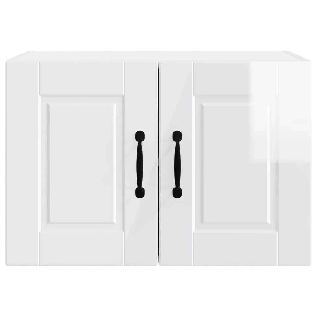 Set di 2 pensili da cucina moderni pratici 60 x 31 x 40 cm in legno composito bianco 02_0054269