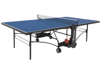 Tavolo da Pin Pong con Piano Blu e Ruote per Interno Garlando Master Indoor