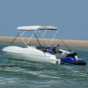 Bimini di Prua Pareti Laterali Rete 3 Archi 183x(137-152)x137cm
