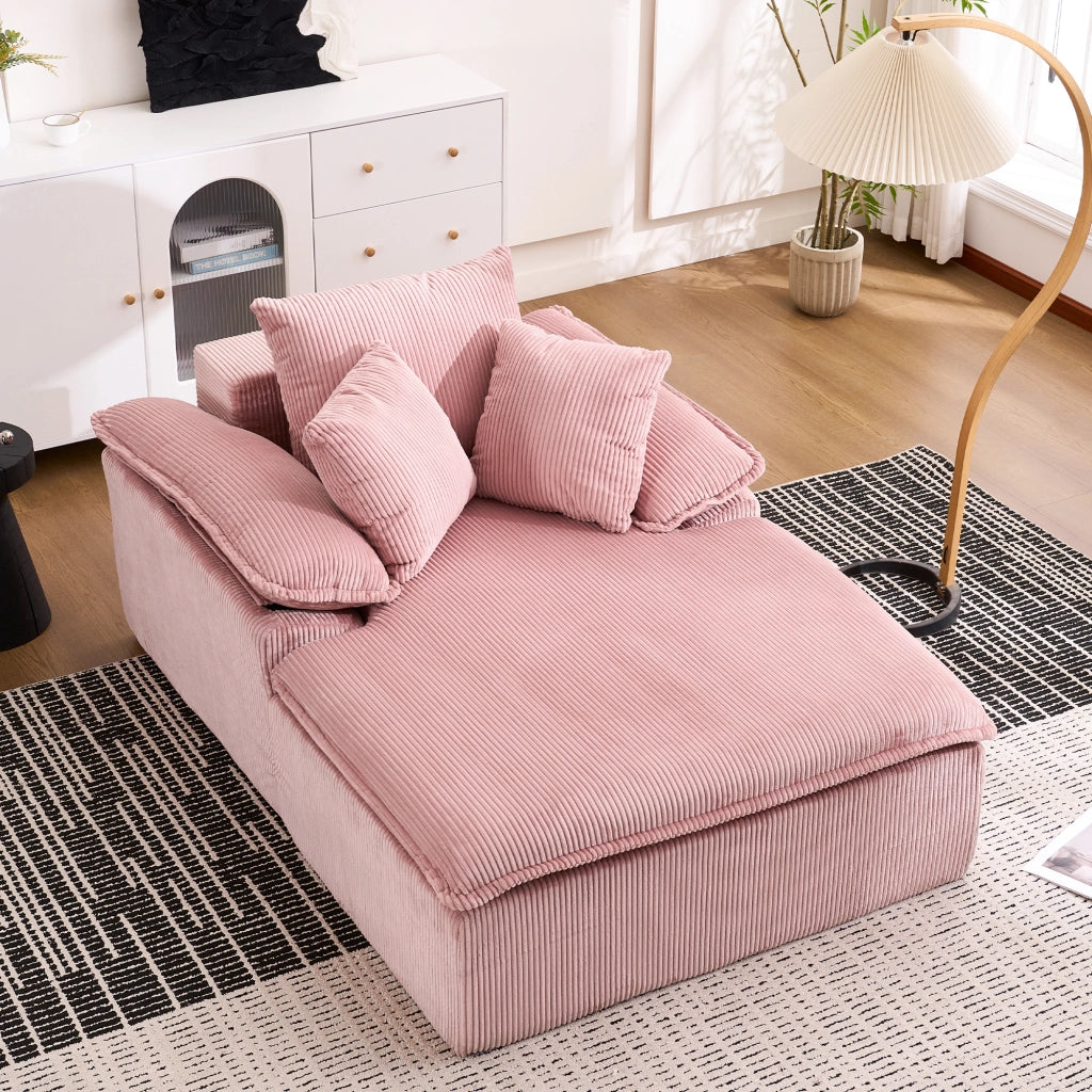 Divano reclinabile senza telaio - Zephmum- 46cm di altezza con braccioli larghi