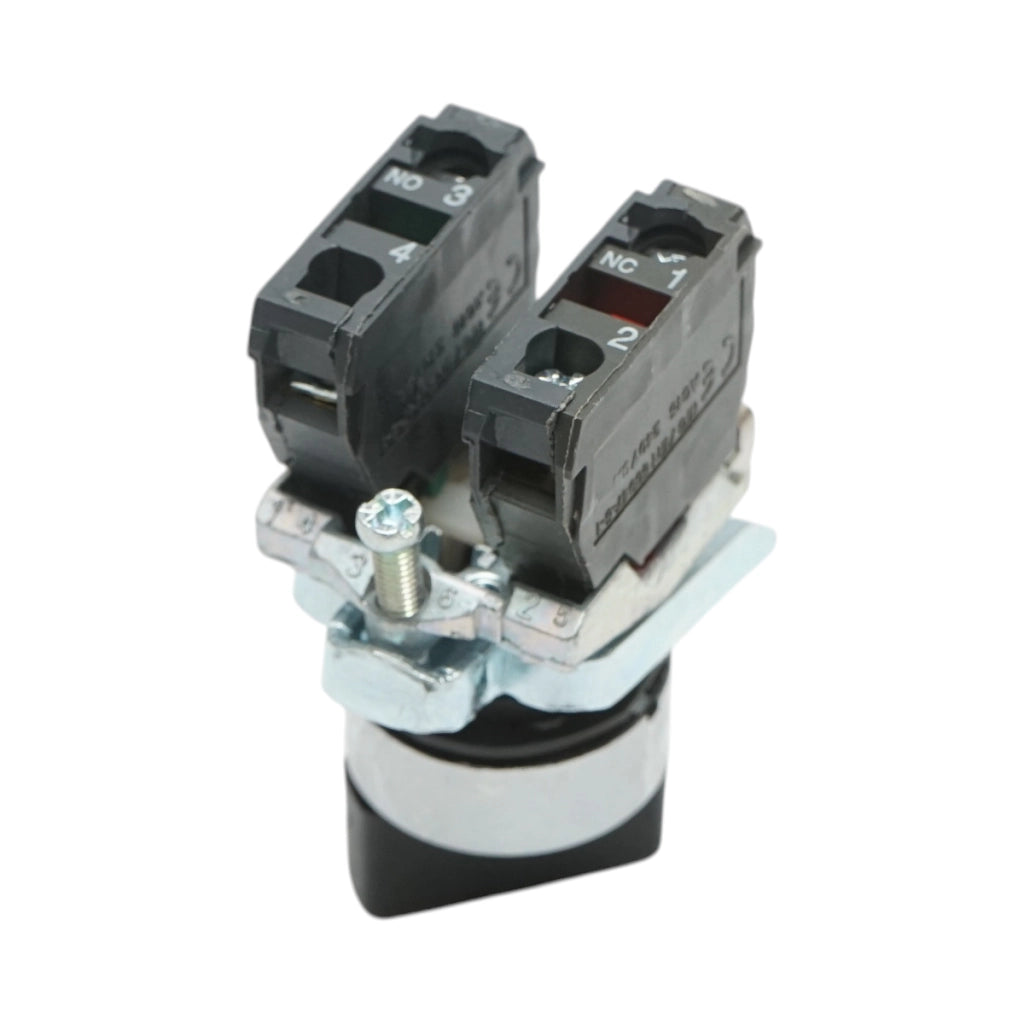 Selettore a 2 posizioni con blocco 1NO+1NC, 24V/10A, TB4-BD25 Breckner Germany