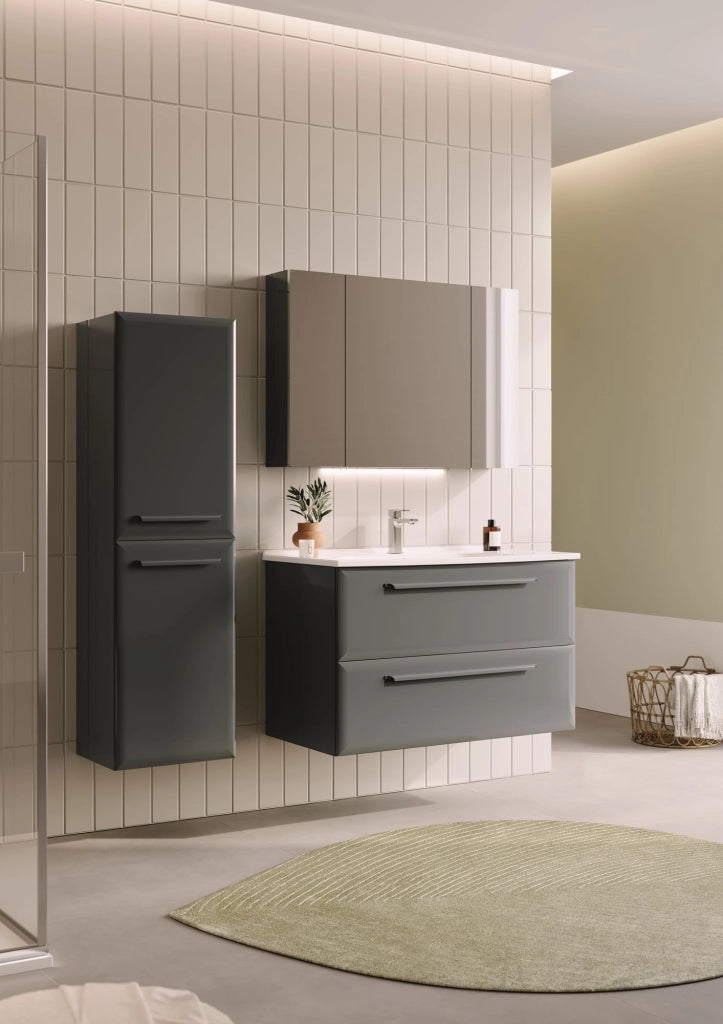 Mobile lavabo "Nuvola 100 v2" - 100 x 50 x 62 cm - Antracite