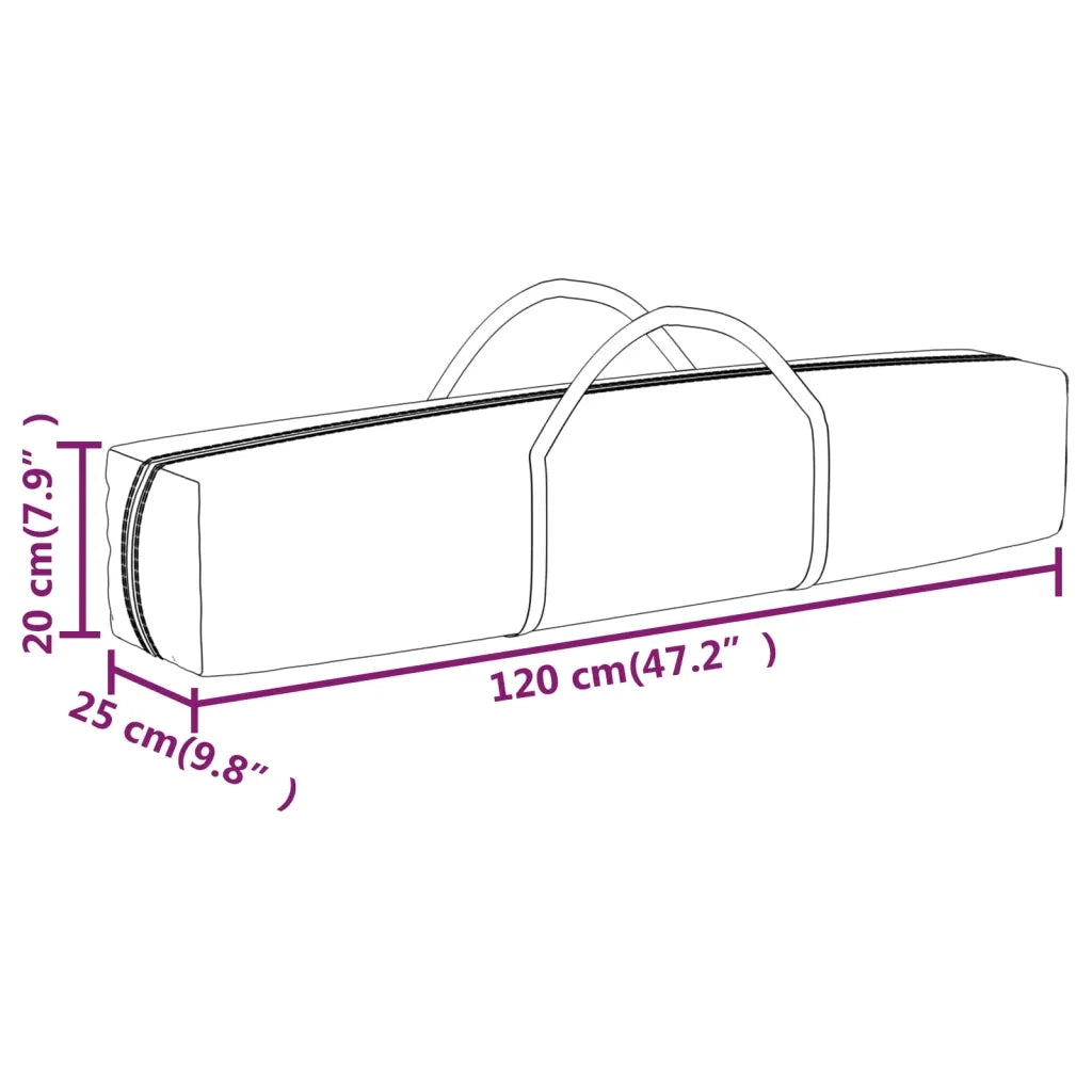 Tenda per Feste Pieghevole Nera 2x2 m