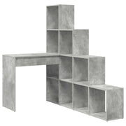 Scrivania | Tavolo da Ufficio ad angolo Grigio cemento 101,5 x 149,5 x 149,5 cm
