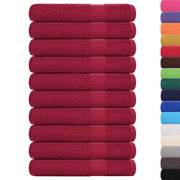 Asciugamani FROGN 10 pz Bordeaux 100x200 cm 360 g/m² 136748
