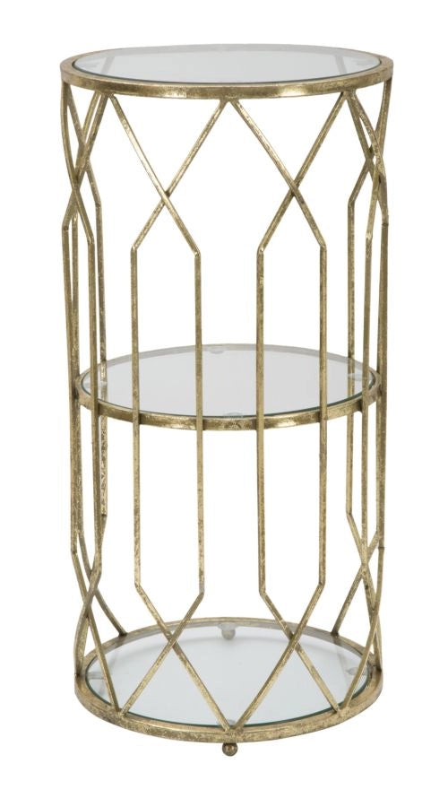 Tavolino Portatelefono Elegante Tunisi Doppio ø 35x71 cm