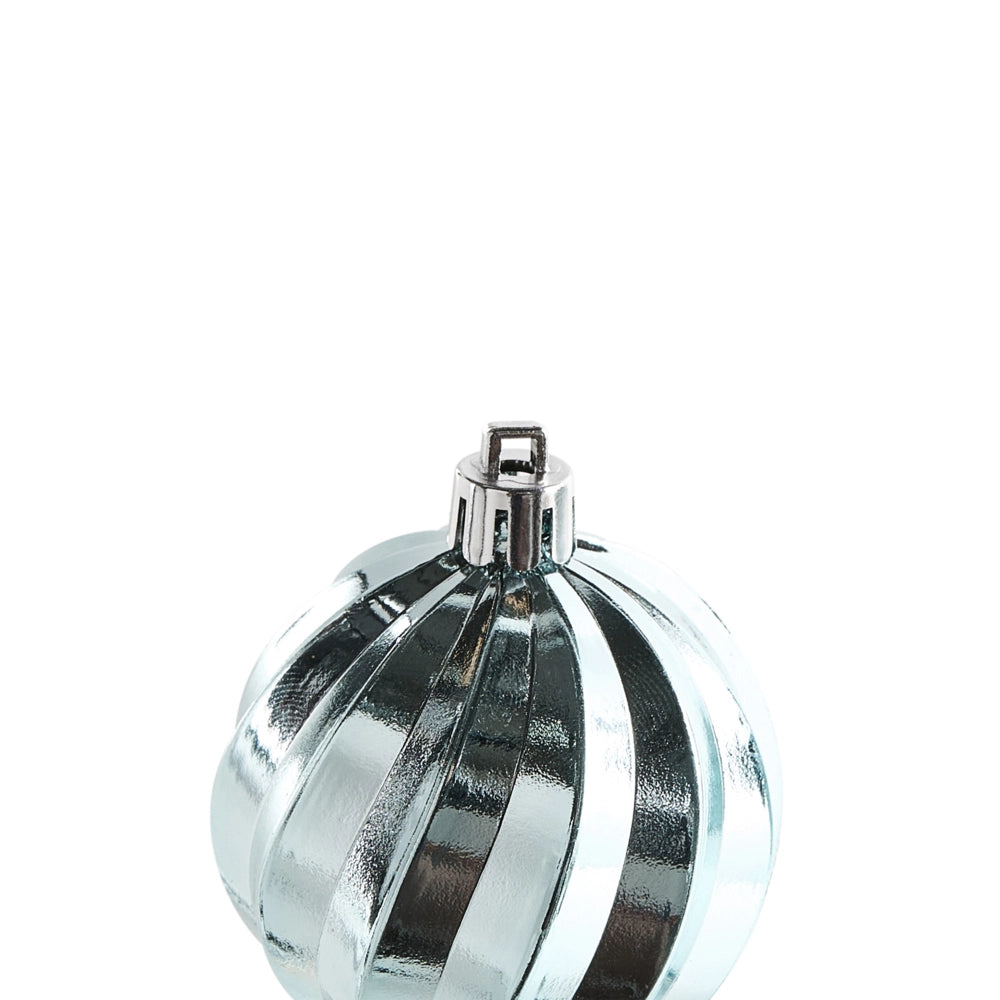 Set di 96 palline di Natale in plastica Decorazioni da appendere all'albero di Natale Stile classico tradizionale Blu